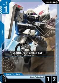 Zaku II F2 (EFSF) - Stardust Trails - Gundam Card Game card
