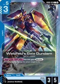 Waldfeld's Gaia Gundam - Stardust Trails - Gundam Card Game card