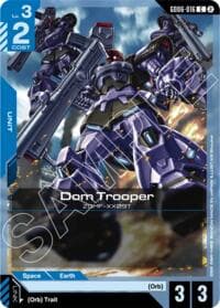 Dom Trooper - Stardust Trails - Gundam Card Game card