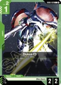 Gaza D - Stardust Trails - Gundam Card Game card