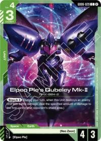 Elpeo Ple's Qubeley Mk-II (GD06-029) - Stardust Trails - Gundam Card Game card