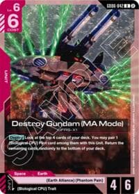 Destroy Gundam (MA Mode) - Stardust Trails - Gundam Card Game card