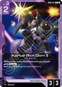 Karius' Rick Dom II - Stardust Trails - Gundam Card Game card