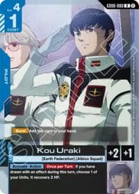 Kou Uraki - Stardust Trails - Gundam Card Game card