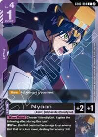 Nyaan - Stardust Trails - Gundam Card Game card