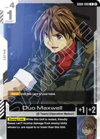 Duo Maxwell - Stardust Trails - Gundam Card Game card