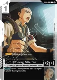 Chang Wufei - Stardust Trails - Gundam Card Game card