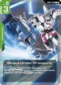 Grace Under Pressure - Stardust Trails - Gundam Card Game card