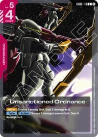 Unsanctioned Ordnance - Stardust Trails - Gundam Card Game card
