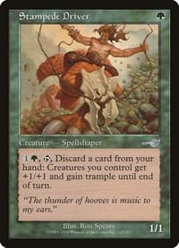 Stampede Driver - Nemesis - Magic: The Gathering card