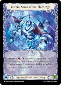 Oscilio, Scion Of The Third Age // Oscilio, Forked Continuum - Omens of the Third Age - Flesh and Blood TCG card