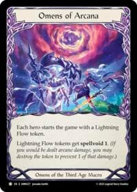 Omens of Arcana // Lightning Flow - Omens of the Third Age - Flesh and Blood TCG card