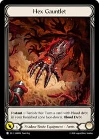Hex Gauntlet (Extended Art) - Usurp the Shadow Throne - Flesh and Blood TCG card