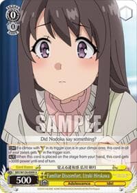 Familiar Discomfort, Uzuki Hirokawa - Rascal Does Not Dream of Santa Claus - Weiss Schwarz card