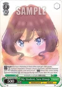My Student, Sara Himeji - Rascal Does Not Dream of Santa Claus - Weiss Schwarz card