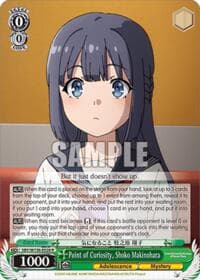 Point of Curiosity, Shoko Makinohara - Rascal Does Not Dream of Santa Claus - Weiss Schwarz card