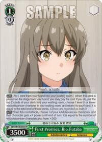 First Worries, Rio Futaba - Rascal Does Not Dream of Santa Claus - Weiss Schwarz card