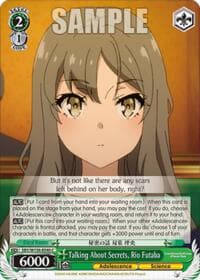 Talking About Secrets, Rio Futaba - Rascal Does Not Dream of Santa Claus - Weiss Schwarz card