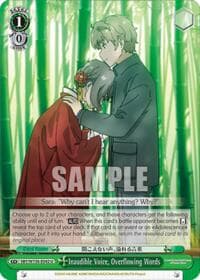 Inaudible Voice, Overflowing Words - Rascal Does Not Dream of Santa Claus - Weiss Schwarz card