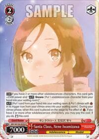 Santa Claus, Nene Iwamizawa - Rascal Does Not Dream of Santa Claus - Weiss Schwarz card