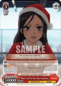 What's Left for Me, Nene Iwamizawa - Rascal Does Not Dream of Santa Claus - Weiss Schwarz card