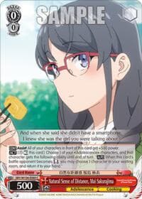 Natural Sense of Distance, Mai Sakurajima - Rascal Does Not Dream of Santa Claus - Weiss Schwarz card