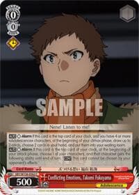 Conflicting Emotions, Takumi Fukuyama - Rascal Does Not Dream of Santa Claus - Weiss Schwarz card