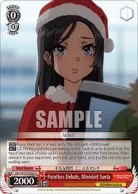Pointless Debate, Miniskirt Santa - Rascal Does Not Dream of Santa Claus - Weiss Schwarz card