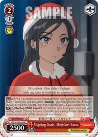 Aligning Goals, Miniskirt Santa - Rascal Does Not Dream of Santa Claus - Weiss Schwarz card