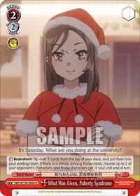 What Was Given, Puberty Syndrome - Rascal Does Not Dream of Santa Claus - Weiss Schwarz card