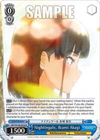 Nightingale, Ikumi Akagi - Rascal Does Not Dream of Santa Claus - Weiss Schwarz card