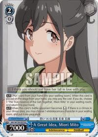 A Great Idea, Miori Mito - Rascal Does Not Dream of Santa Claus - Weiss Schwarz card