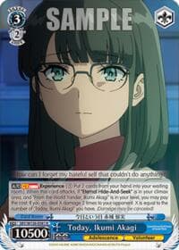 Today, Ikumi Akagi - Rascal Does Not Dream of Santa Claus - Weiss Schwarz card