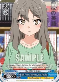 Back From Shopping, Rio Futaba - Rascal Does Not Dream of Santa Claus - Weiss Schwarz card