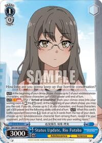Status Update, Rio Futaba - Rascal Does Not Dream of Santa Claus - Weiss Schwarz card