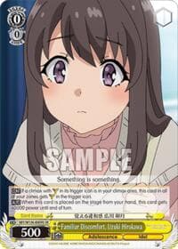 Familiar Discomfort, Uzuki Hirokawa (SR) - Rascal Does Not Dream of Santa Claus - Weiss Schwarz card