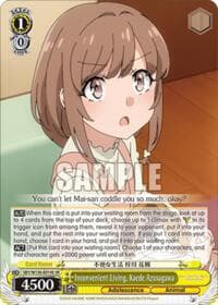 Inconvenient Living, Kaede Azusagawa (SR) - Rascal Does Not Dream of Santa Claus - Weiss Schwarz card