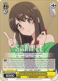 Scent of Curry, Uzuki Hirokawa (SR) - Rascal Does Not Dream of Santa Claus - Weiss Schwarz card