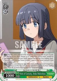 Point of Curiosity, Shoko Makinohara (SR) - Rascal Does Not Dream of Santa Claus - Weiss Schwarz card