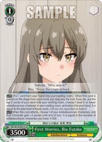 First Worries, Rio Futaba (SR) - Rascal Does Not Dream of Santa Claus - Weiss Schwarz card