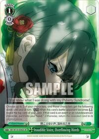 Inaudible Voice, Overflowing Words (SR) - Rascal Does Not Dream of Santa Claus - Weiss Schwarz card
