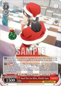 Heard That Line Before, Miniskirt Santa (SR) - Rascal Does Not Dream of Santa Claus - Weiss Schwarz card