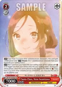 Santa Claus, Nene Iwamizawa (SR) - Rascal Does Not Dream of Santa Claus - Weiss Schwarz card