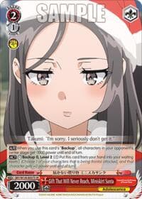Gift That Will Never Reach, Miniskirt Santa (SR) - Rascal Does Not Dream of Santa Claus - Weiss Schwarz card