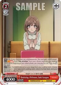 Reminiscing a Performance, Kaede Azusagawa (SR) - Rascal Does Not Dream of Santa Claus - Weiss Schwarz card