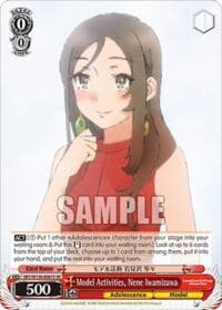 Model Activities, Nene Iwamizawa (SR) - Rascal Does Not Dream of Santa Claus - Weiss Schwarz card