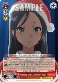 Aligning Goals, Miniskirt Santa (SR) - Rascal Does Not Dream of Santa Claus - Weiss Schwarz card