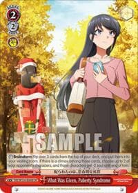 What Was Given, Puberty Syndrome (SR) - Rascal Does Not Dream of Santa Claus - Weiss Schwarz card