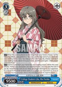 College Student-Like, Rio Futaba (SR) - Rascal Does Not Dream of Santa Claus - Weiss Schwarz card