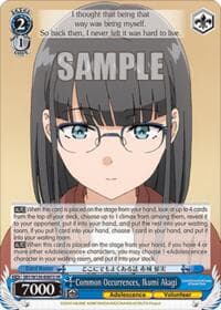 Common Occurrences, Ikumi Akagi (SR) - Rascal Does Not Dream of Santa Claus - Weiss Schwarz card